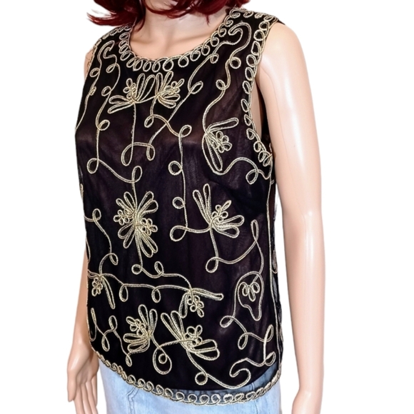 Vintage Sophie Chang Embroidered Top - Picture 1 of 7